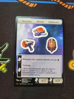 EXACT CARD PICTURED Punch Out Card Phyrexian Midway 18 /48 MTG Unfinity Non-F - Image 1