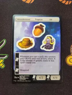 EXACT CARD PICTURED Punch Out Card Misunderstood Trapeze 5/48 MTG Unfinity Non-F - Image 1