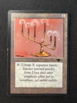 Magic the Gathering: Candelabra of Tawnos Antiquities Card (LP) - Image 1
