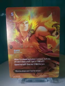 Riftbound TCG League Of Legends Origins Epic Sett Brawler 164/298 NM Card - Image 1