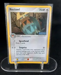 Pokemon TCG Noctowl Reverse Holo 2005 Pokemon Card 43/115 Unseen Forces Set - Image 1