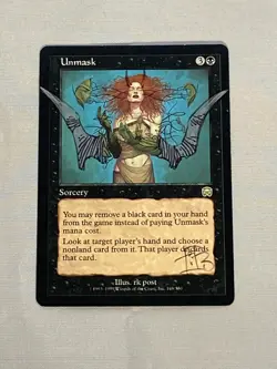 MTG Altered Unmask Mercadian Masques Magic the Gathering - Image 1
