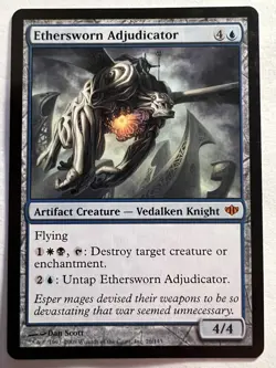 Ethersworn Adjudicator - MTG Conflux - LP Mythic Artifact Creature - Image 1