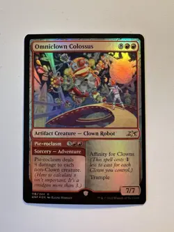 Omniclown Colossus / Pie-roclasm - FOIL - MTG Unfinity - NM - Image 1