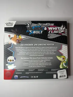 Pokemon TCG: Scarlet & Violet-Black Bolt & White Flare Poster Collection Sealed - Image 2