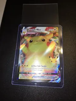 Pikachu VMAX swsh062 Full Art Black Star Promo Pokemon Celebrations - Image 1