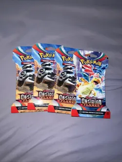 Obsidian Flames Booster Pack Lot of 4 Packs Pokemon - Image 1