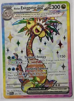 Alolan Exeggutor ex 225/191 Surging Sparks Ultra Rare Full Art Pokemon - Image 1