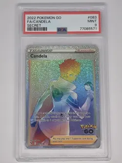 Candela 083/078 Pokemon Go Collection Full Art Secret Rainbow Rare PSA 9 - Image 1