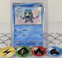 Pokemon TCG Frigibax 128/091 Paldean Fates Baby Shiny Rare 2024 NM - Image 1