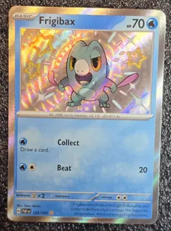 Pokemon TCG Frigibax 128/091 Paldean Fates Baby Shiny Rare 2024 NM - Image 2