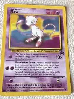 Pokemon TCG Mew Promo #8 Pokemon Promos 8 Regular Promo HP 3 - Image 1