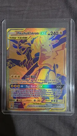 Pokemon Pikachu & Zekrom GX TCG Sun & Moon SM248 - Image 1