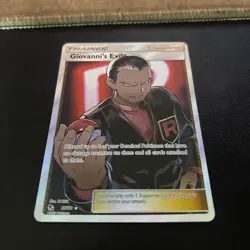 Giovanni's Exile (Full Art) 67/68 - Hidden Fates Holo - Pokemon TCG 2019 - Image 1