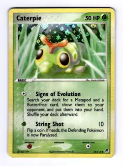 Caterpie FireRed & LeafGreen #56 (2004) Common Reverse Holo NM Pokemon - Image 1