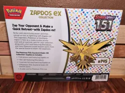 Pokemon TCG Scarlet And Violet 151 Zapdos Ex Collection Box Sealed - Image 2