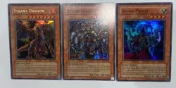 Yugioh Tyrant Dragon, Exile Force, Asura Priest Lod Print Line Error Set - Image 3
