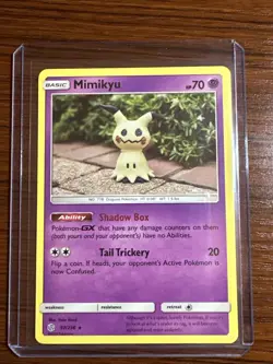 Mimikyu 97/236 Rare Non-Holo Pokemon TCG Cosmic Eclipse Card - Image 1