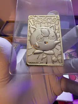 1999 Pokemon Jigglypuff 23 Karat Gold Plated Special Edition Trading Card BK - Image 1