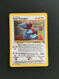 Pokemon TCG Cool Porygon Holo Rare Black Star Promo Card 15/53 WOTC - Image 1