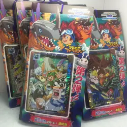 33 Packs JAPANESE Japan DIGIMON ADVENTURE "Series 2" Display (34 Cards in Total) - Image 3