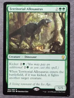 MTG Territorial Allosaurus Dominaria 184/269 Regular Rare Magic the Gathering - Image 1