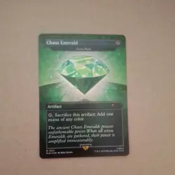 Chaos Emerald (Lotus Petal) Green 7031 Secret Lair Drop Sonic Bonus MTG NM FOIL - Image 1