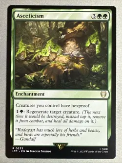MTG / Asceticism / LTC / #233 / Regular / Rare / NM - Image 1