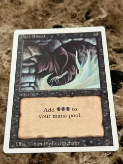 DARK RITUAL Magic MTG Revised MP - Image 1