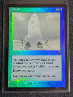 Gush - FOIL - Mercadian Masques - NM - MTG - Magic the Gathering - Blue - Image 1