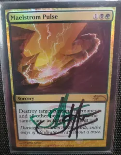 MTG FOIL MAELSTROM PULSE GRAND PRIX PROMO SHADOW SIGNED BY ARTIST - Image 1