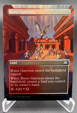 Boros Garrison (Borderless, Foil, #401, NM) Double Masters 2022 (2X2), MTG - Image 1