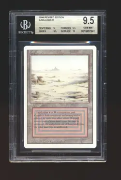 Badlands - Magic the Gathering Revised Edition BGS 9.5 Gem Mint - Image 1