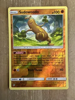 Sudowoodo - 66/145 - Uncommon - Reverse Holo NM, English Pokemon Sun & Moon Guar - Image 1