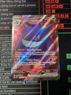 Pokemon Gengar ex 193/162 Full Art Temporal Forces *NM* - Image 2