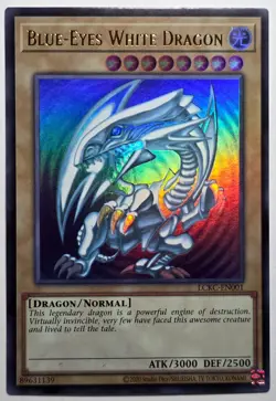 Yugioh Blue Eyes White Dragon LCKC-EN001 Ultra Rare Unlimited Version 2 - Image 1