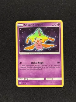 Shining Jirachi 42/73 Shining Legends Shiny Holo Rare Pokemon Card LP - Image 1