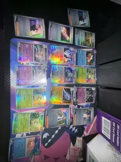 Lot of 17 Prismatic Evolutions Pokeball Pattern & 1 Master Ball Pokemon Cards - Image 1