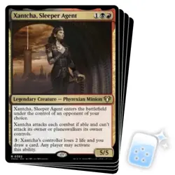 XANTCHA, SLEEPER AGENT X4 Commander Masters Magic MTG MINT CARD - Image 1