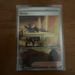 Trainer Penny 252/198 Alt Art supporter Scarlet & Violet Pokemon Card Full Art - Image 1