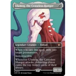 ULAMOG, THE CEASELESS HUNGER (BORDERLESS) Commander Masters Magic MTG MINT CARD - Image 1