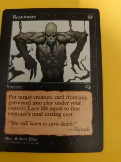 Reanimate. Sorcery Tempest. Old Vintage. Magic the Gathering Card - Image 2