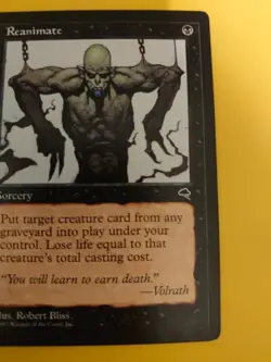 Reanimate. Sorcery Tempest. Old Vintage. Magic the Gathering Card - Image 3