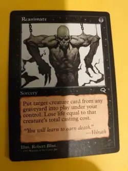 Reanimate. Sorcery Tempest. Old Vintage. Magic the Gathering Card - Image 4