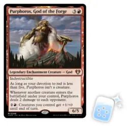 PURPHOROS, GOD OF THE FORGE Commander Masters Magic MTG MINT CARD - Image 1