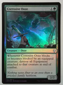 Corrosive Ooze *FOIL Common* Magic MtG x1 Dominaria SP - Image 1