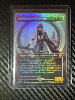 Lightning, Army of One (0320) (Borderless) Final Fantasy Foil - Image 1