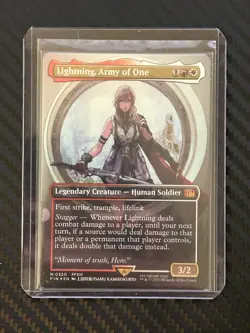Lightning, Army of One (0320) (Borderless) Final Fantasy Foil - Image 2