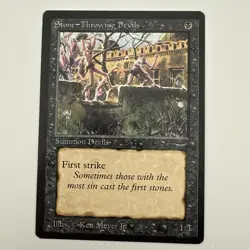MTG Stone-Throwing Devil (Dark) Arabian Nights Regular Common - Image 1