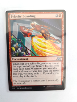 Priority Boarding 119/244 Non Foil Uncommon Unfinity MTG NM in sleeve (g95) - Image 1